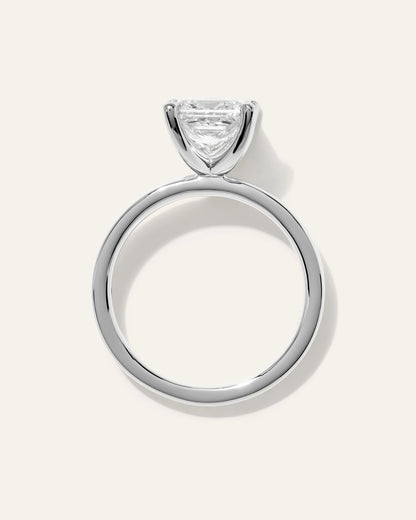 Lab Grown Diamond Princess Comfort Fit Engagement Ring - 2ct - 4 / Yellow Gold