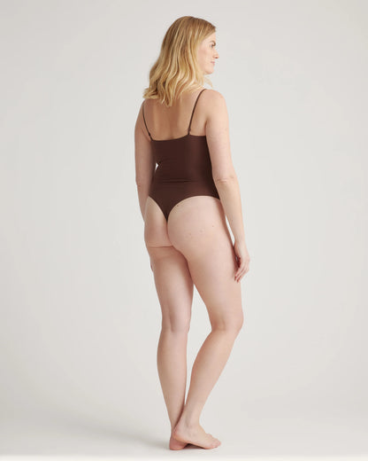 Second Skin Scoop Neck Cami Bodysuit - XS / Black