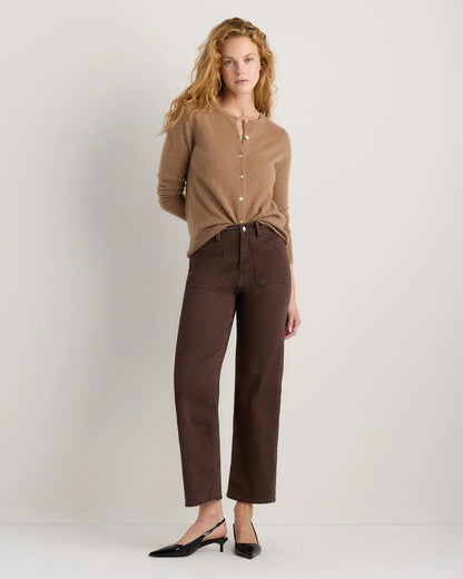 Bella Stretch Patch Pocket Wide Leg Jeans - 24 / Deep Sea Blue
