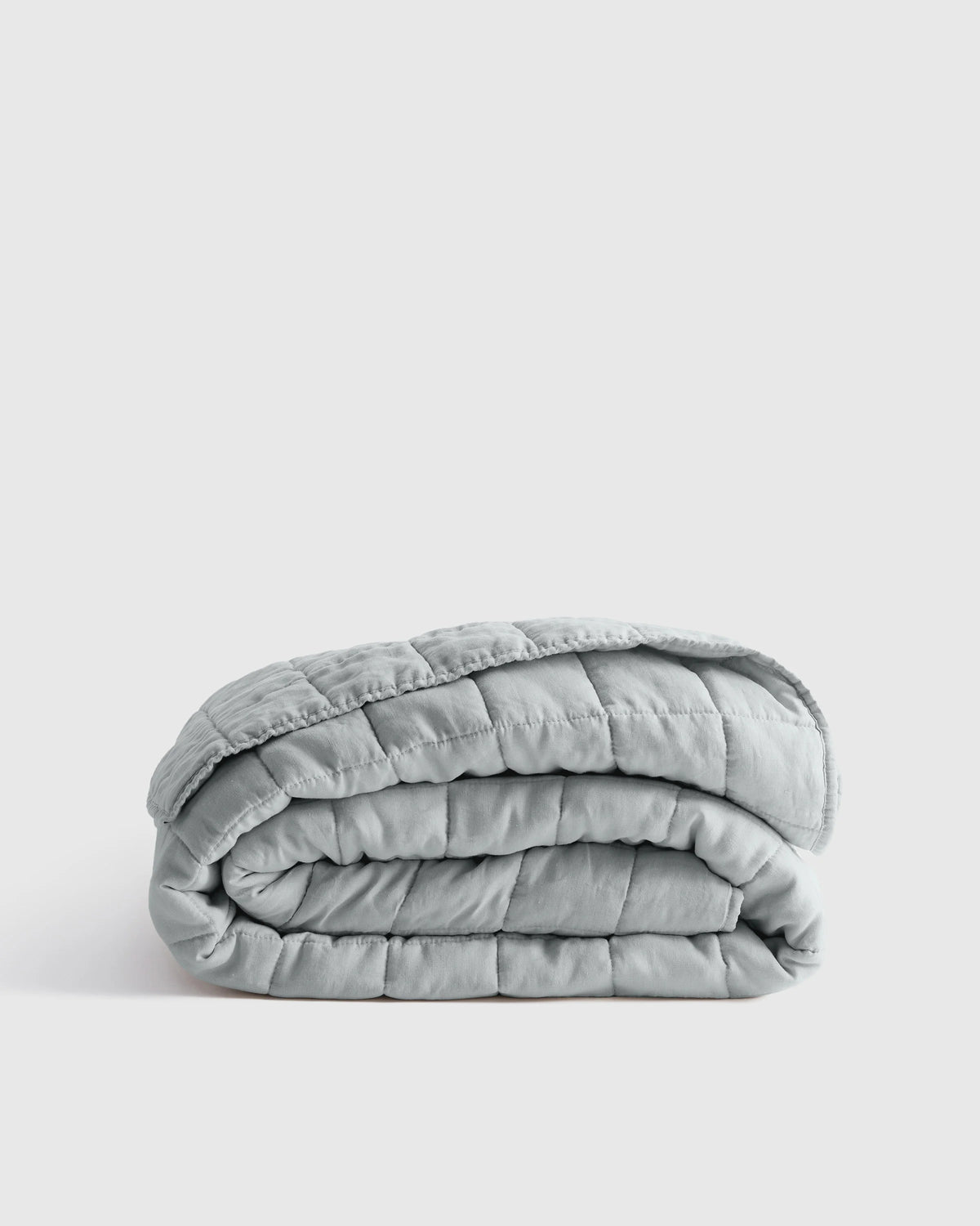 European Linen Box Quilt - Twin / Dusty Mauve