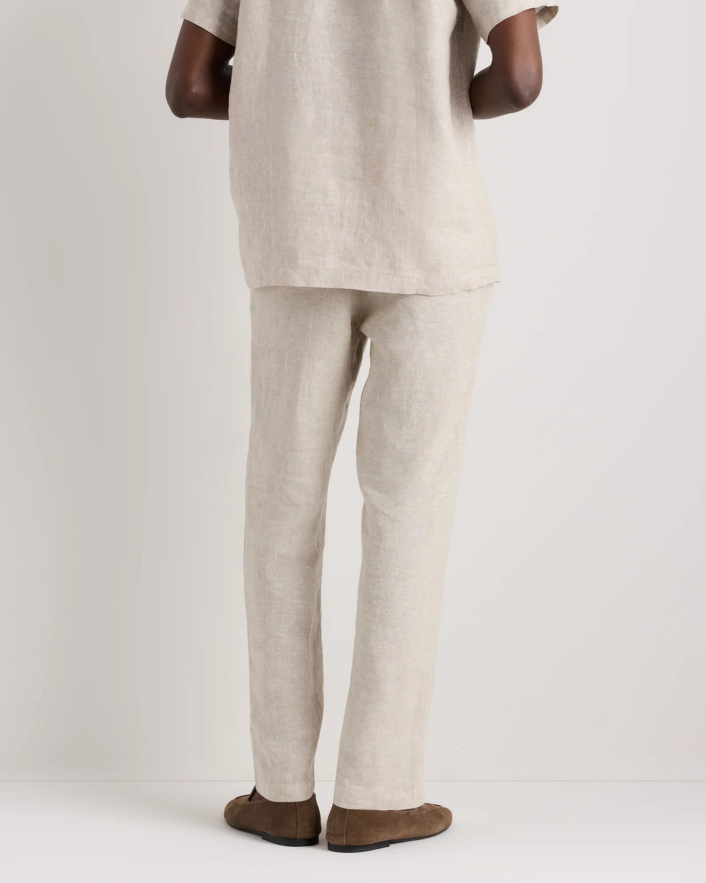 100% European Linen Trousers - 30X30 / Chambray Blue