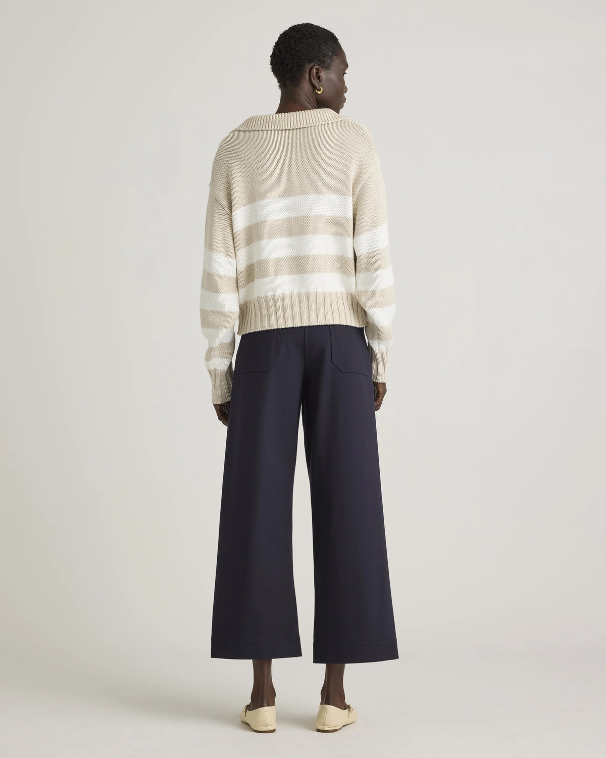 Ultra-Stretch Ponte Cropped Wide Leg Pants - 0 / Espresso