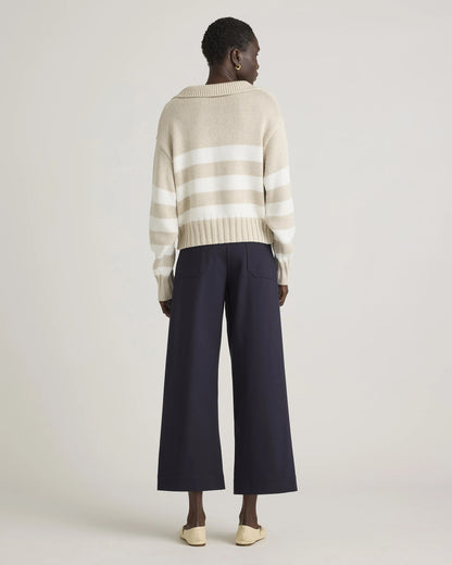 Ultra-Stretch Ponte Cropped Wide Leg Pants - 0 / Espresso