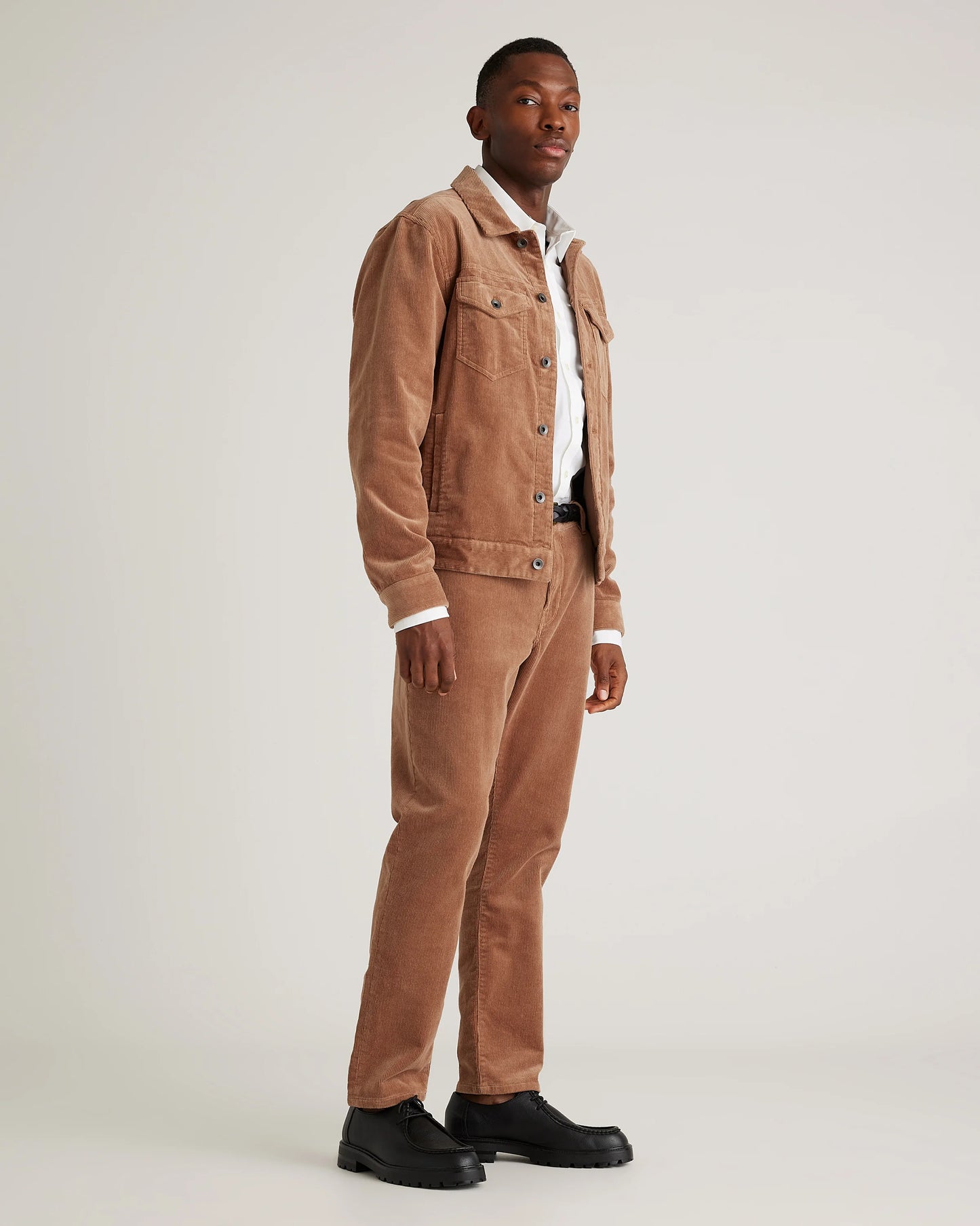 Organic Stretch Corduroy 5-Pocket Pants - 30X30 / Espresso
