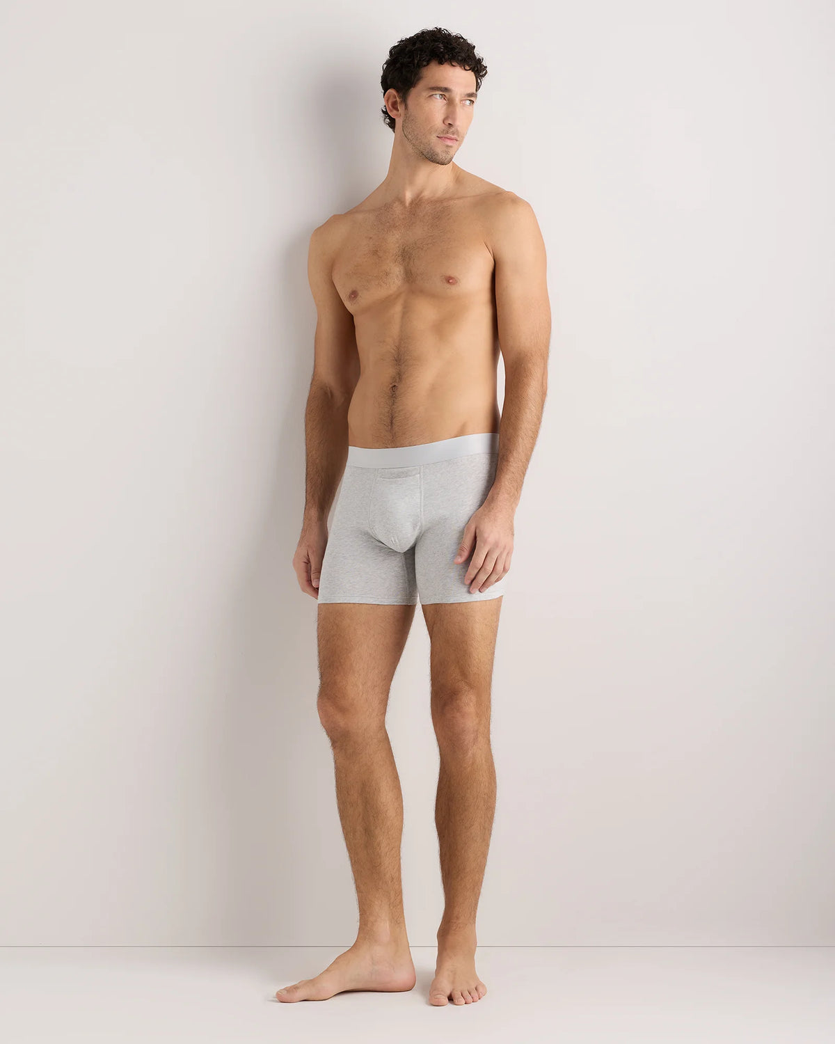 Organic Cotton 4'' Trunk (3-pack) - XS / Light Grey