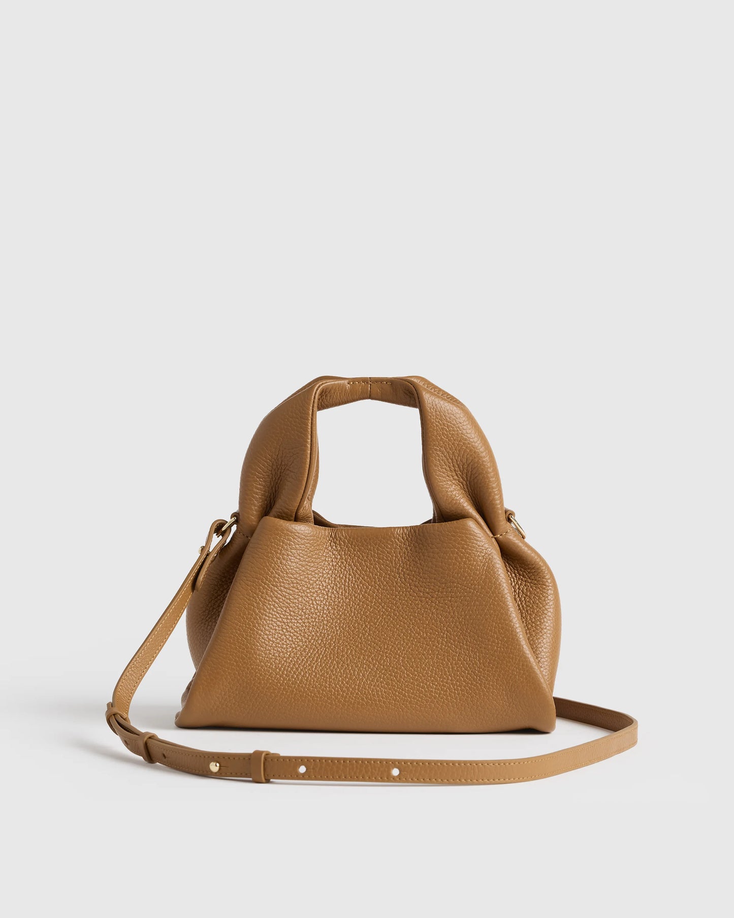 Italian Leather Trapeze Crossbody - One Size / Moonstone Blue