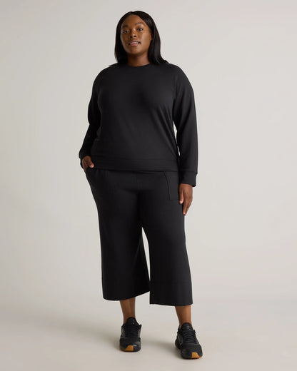 SuperSoft Fleece Crew - 1X / Dried Fig