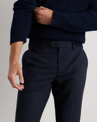 Stretch Wool Dress Pants - Straight - 30X30 / Black