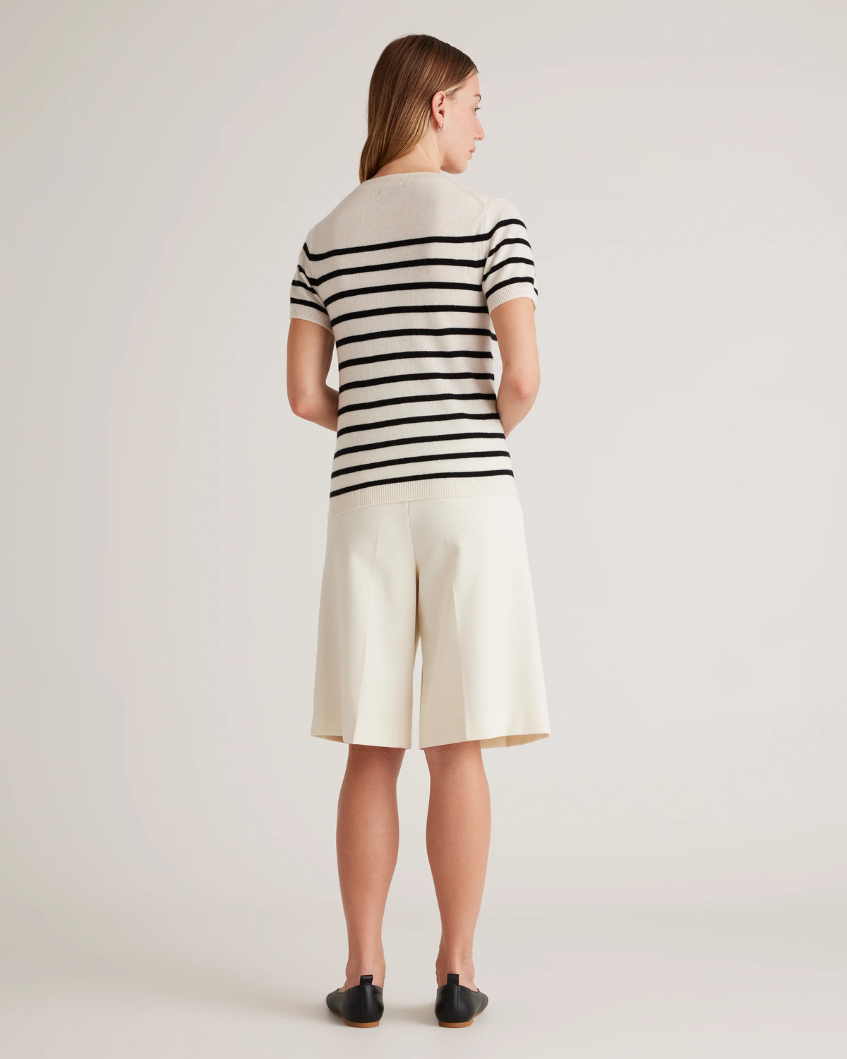 Mongolian Cashmere Tee - XS / Pale Custard Yellow