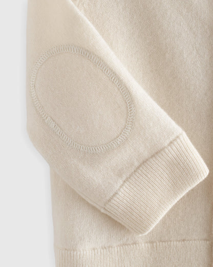 Washable Cashmere Hooded Cardigan - 0-3M / Oatmeal