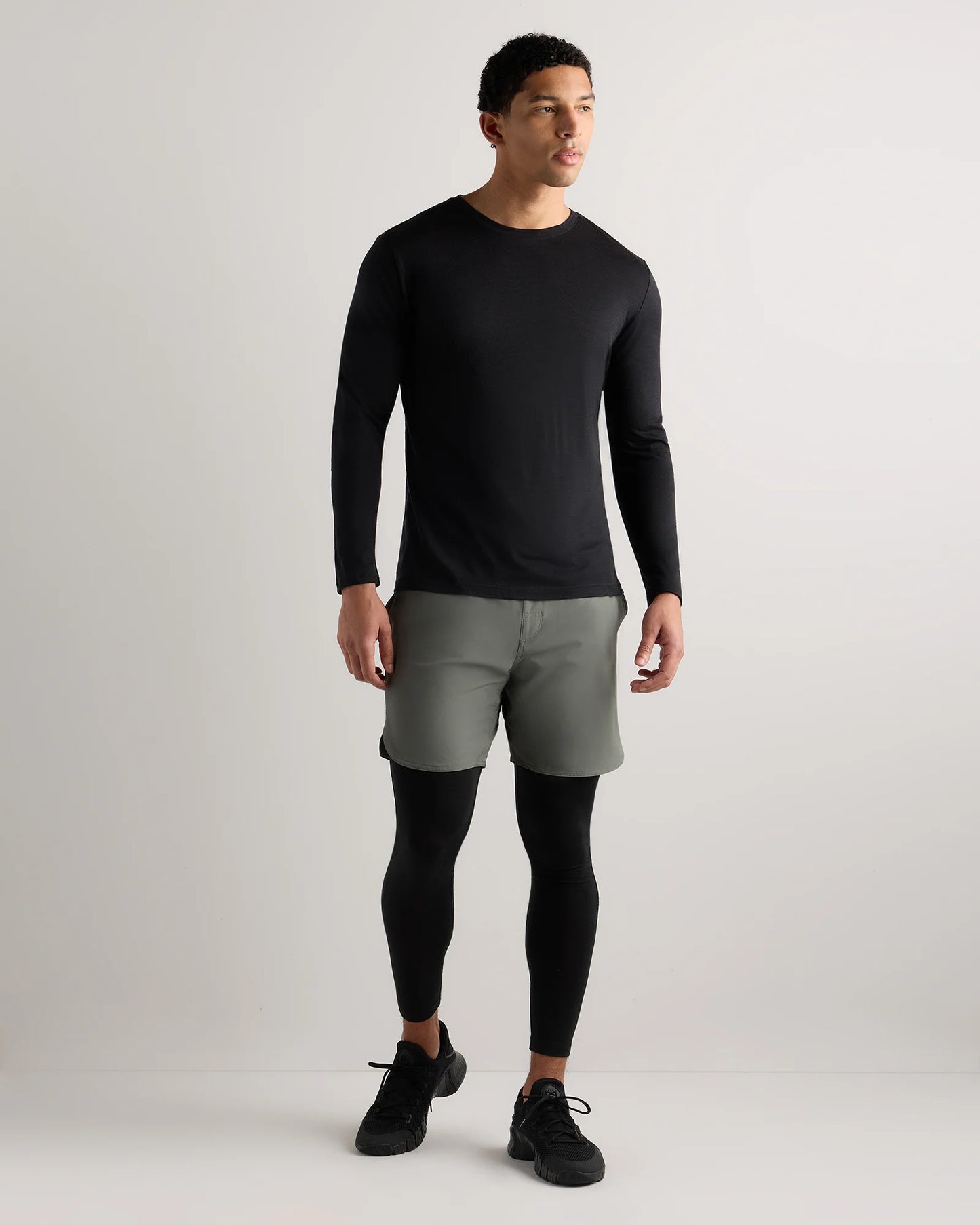 100% Merino Wool All-Season Long Sleeve Base Layer Tee - XS / Off-White