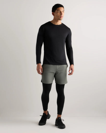 100% Merino Wool All-Season Long Sleeve Base Layer Tee - XS / Off-White