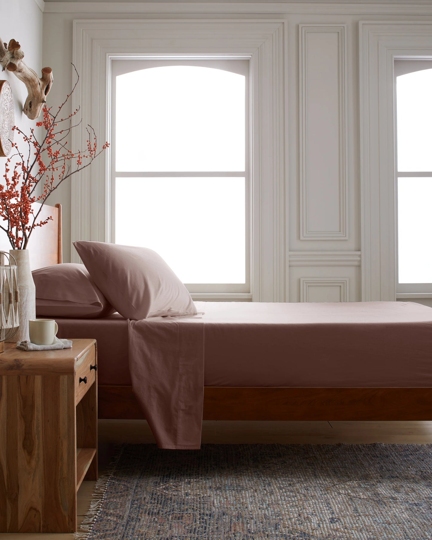 Organic Brushed Cotton Sheet Set - Twin / Toffee