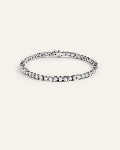 14K Gold Lab Grown Diamond Tennis Bracelet - 7ctw - 6.5" / Yellow Gold