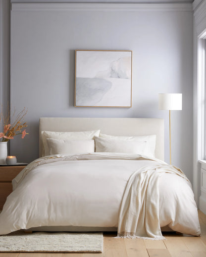 Mongolian Cashmere Cotton Sham Set - Standard / Grey