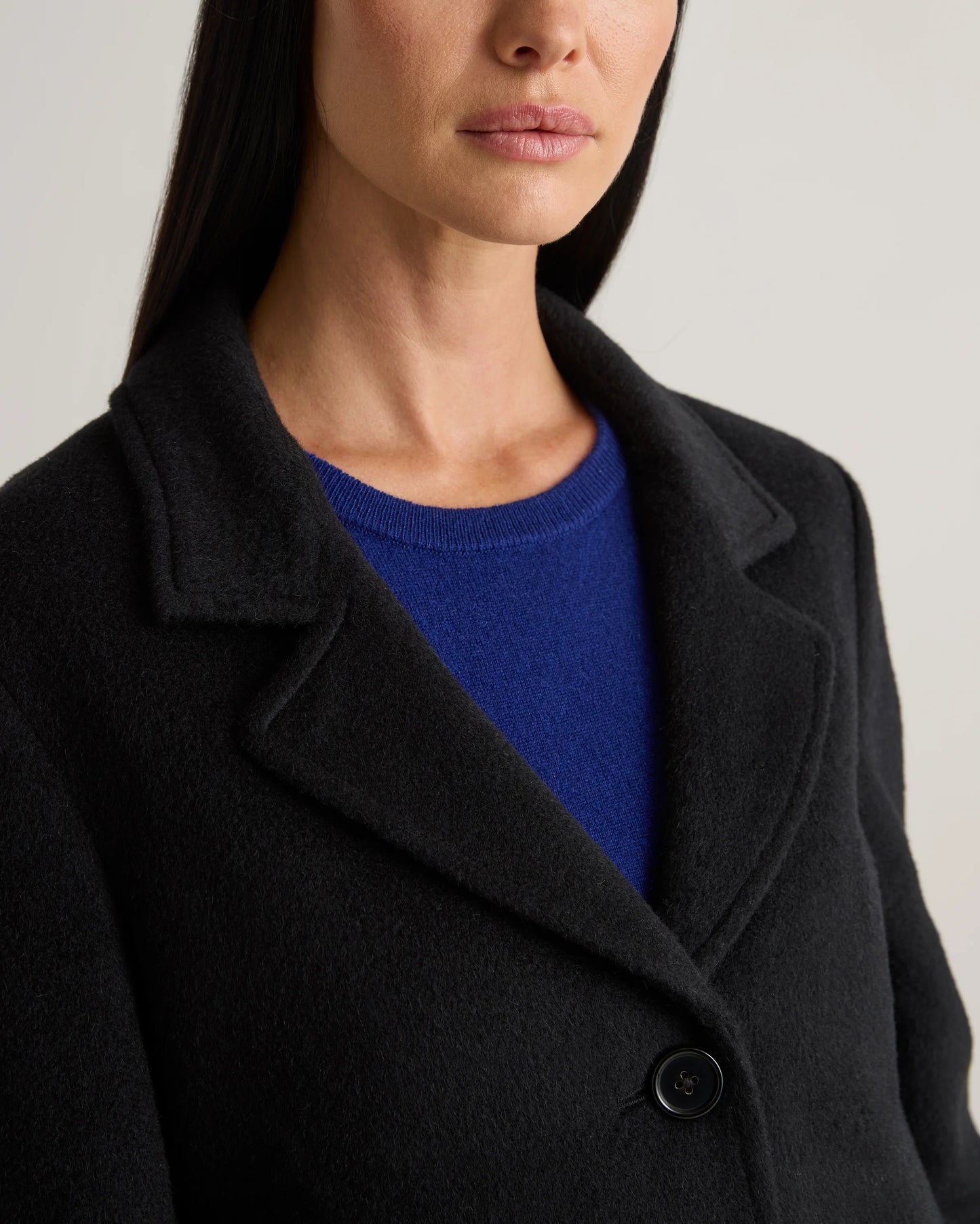 Camel Hair Single-Breasted Midi Coat - XS / Mocha Brown