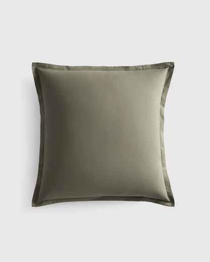 Organic Crisp Percale Euro Sham - Euro / White