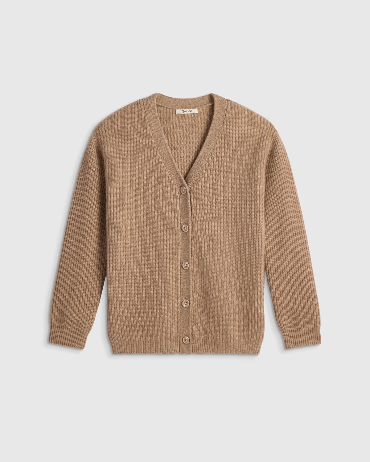 Washable Cashmere Oversized Fisherman Cardigan - 10 / Oatmeal