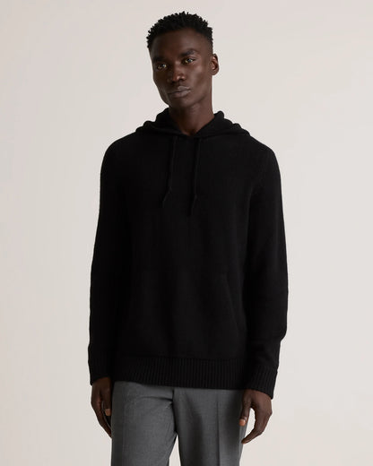 100% Yak Wool Pullover Hoodie - S / Warm Heather Grey