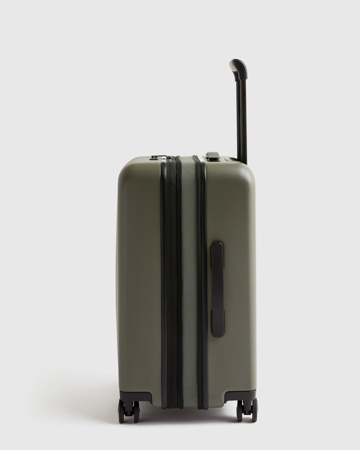 Expandable Carry-On Suitcase - One Size / Dark Green