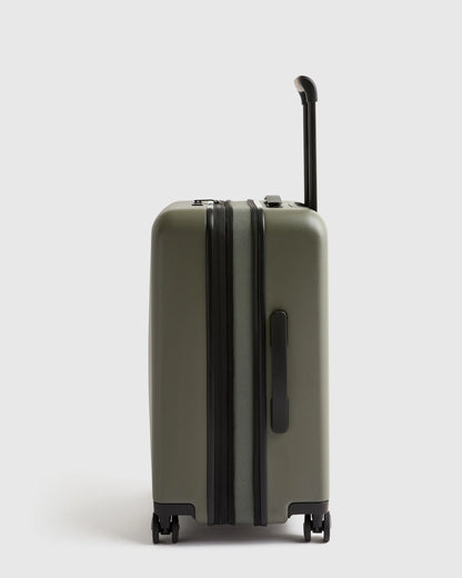 Expandable Carry-On Suitcase - One Size / Dark Green