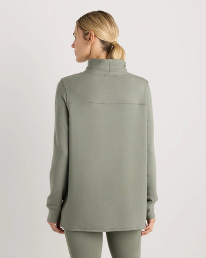 SuperSoft Fleece Mock Neck Pullover - XS / Navy