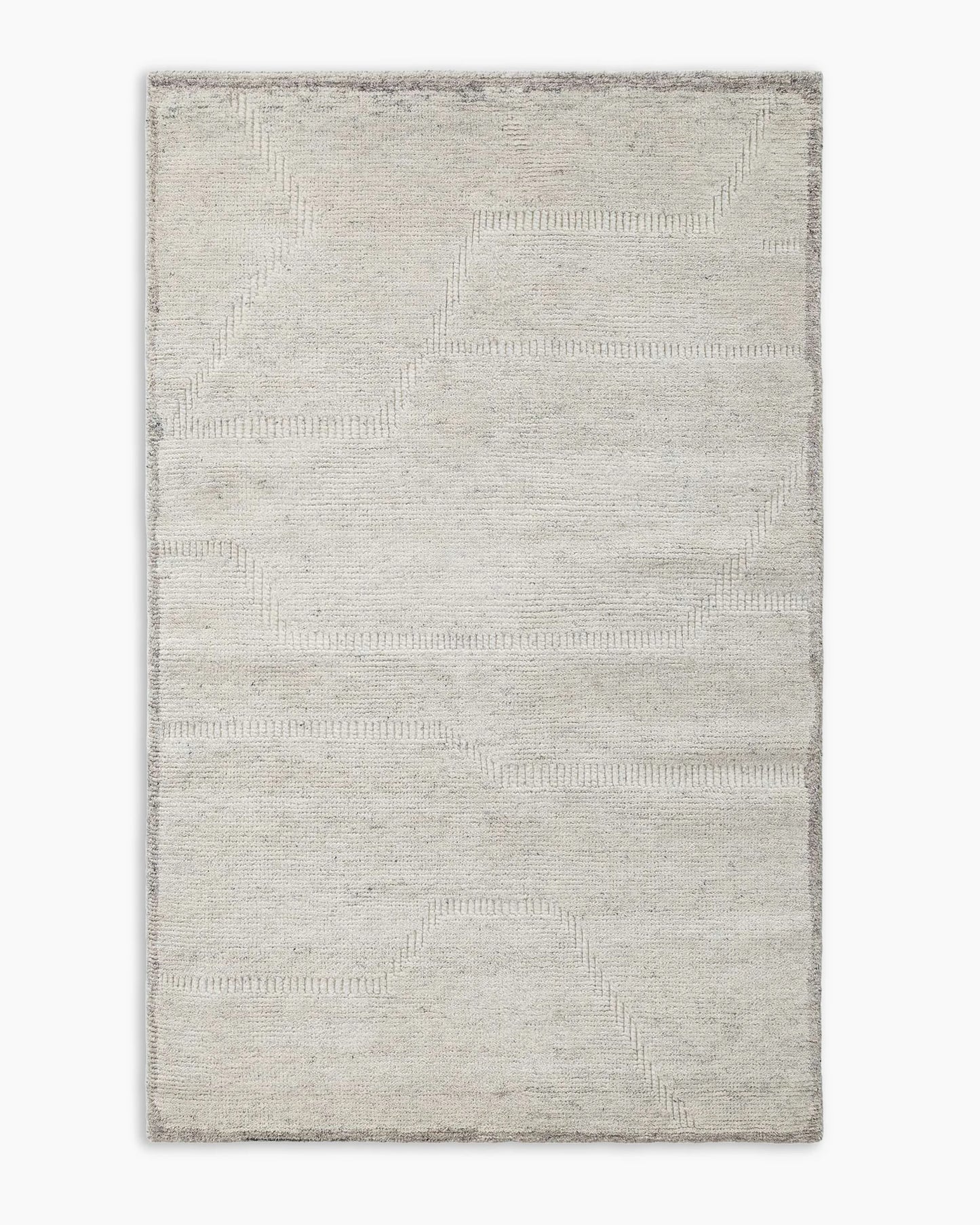 Wynona Hand-Knotted Wool Rug - 5' x 7'6" / Beige