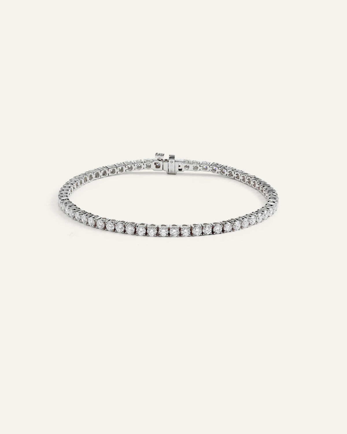 14K Gold Lab Grown Diamond Tennis Bracelet - 4ctw - 6.5" / Yellow Gold