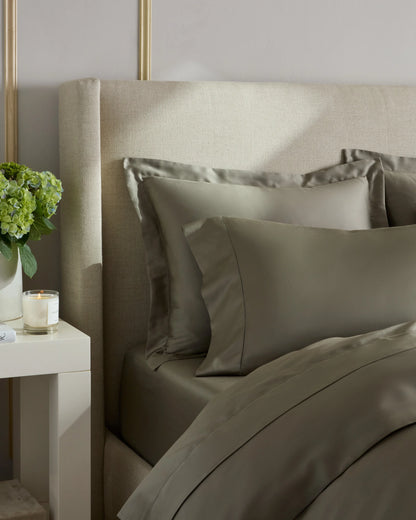 Signature Giza Cotton Sateen Euro Sham - Euro / Mineral