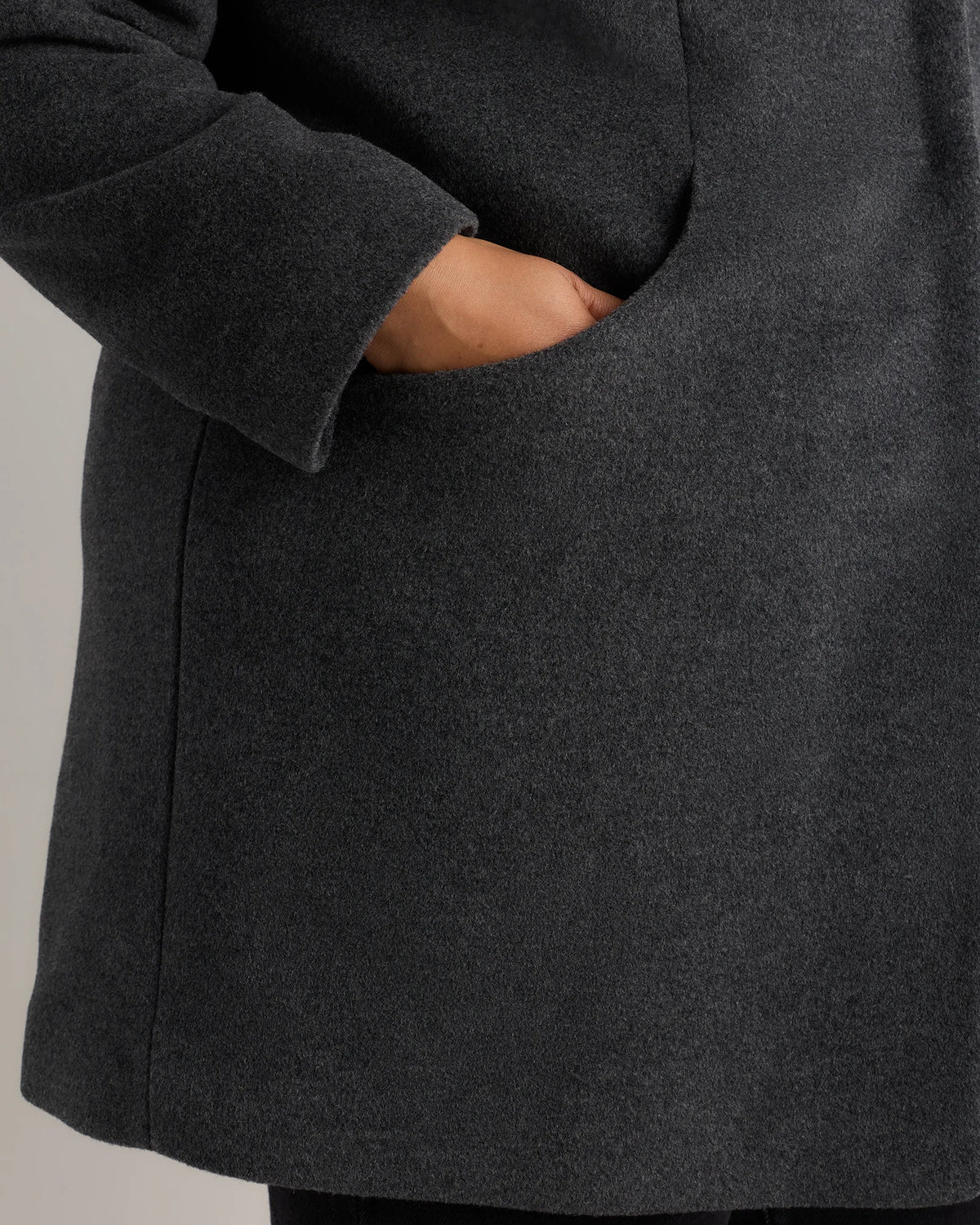 Wool Cashmere Cocoon Coat - 1X / Caramel
