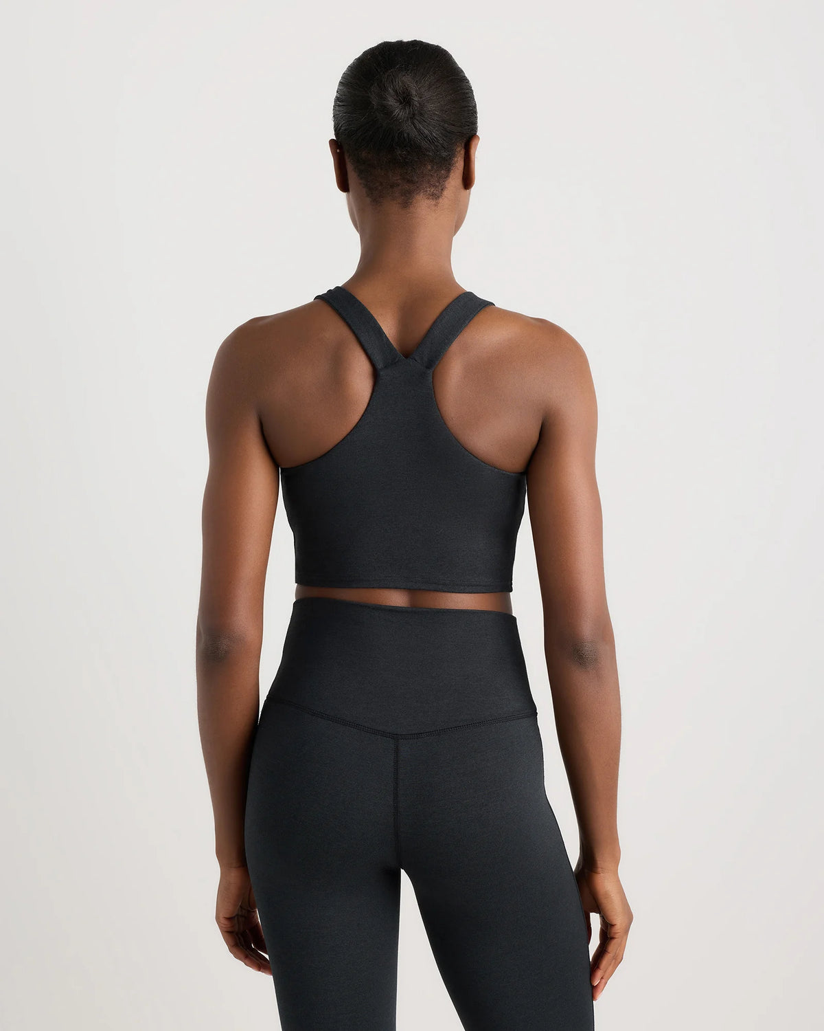 Ultra-Soft V-Neck Cropped Tank - XS / Heather Navy