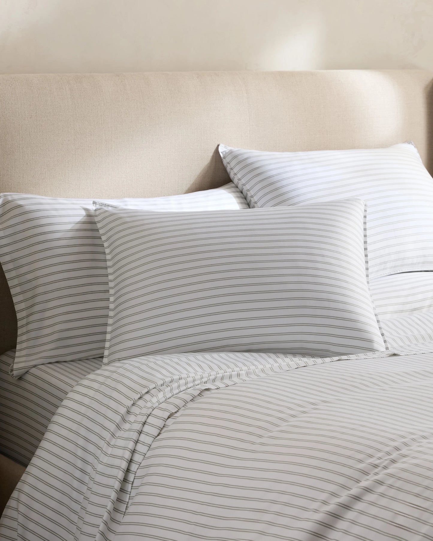 Bamboo Stripe Deluxe Bedding Bundle - Twin / Double Stripe Espresso