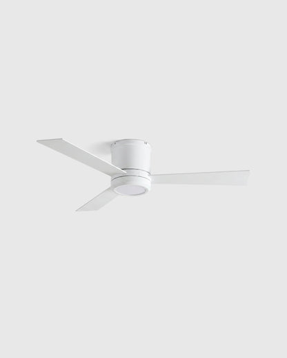 Simple Metal Hugger LED Ceiling Fan - 42" / White