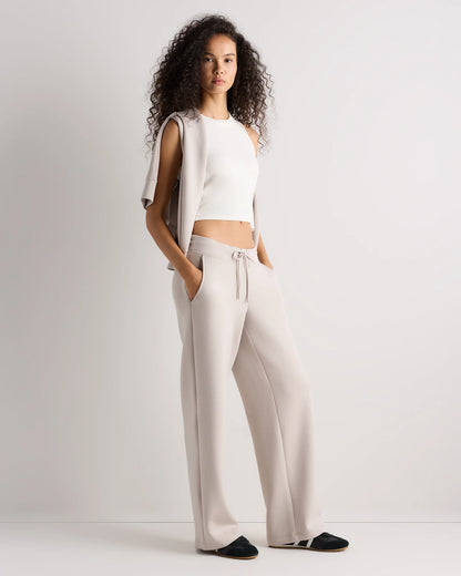 CloudComfort Wide Leg Pants - XS / Pebble Beige