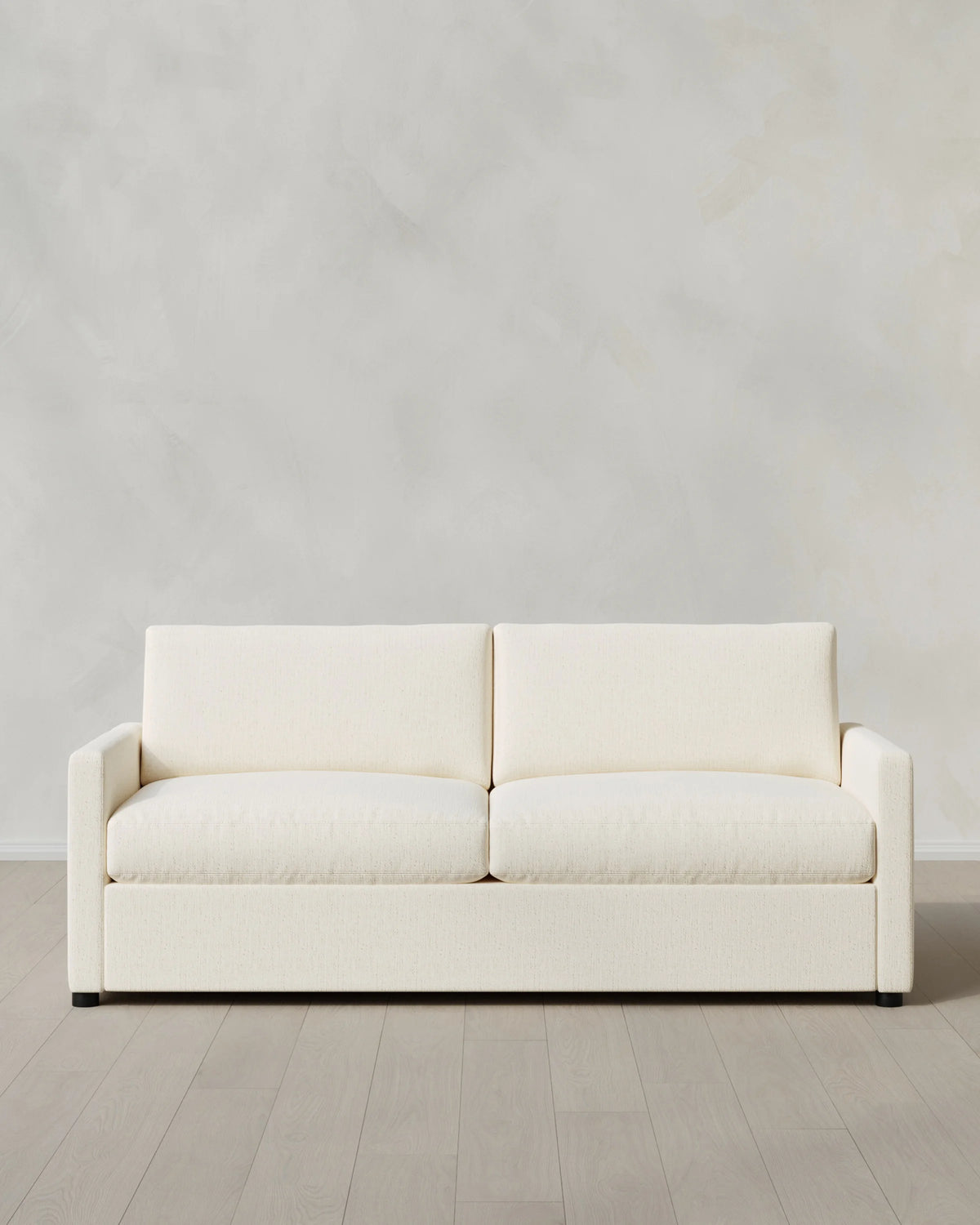 Brennan Sleeper Sofa in Performance Chenille Linen Blend - Queen / Snow
