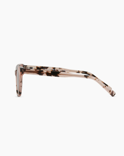 Luna Polarized Acetate Sunglasses - Narrow / Tan Tortoise with Brown Lens