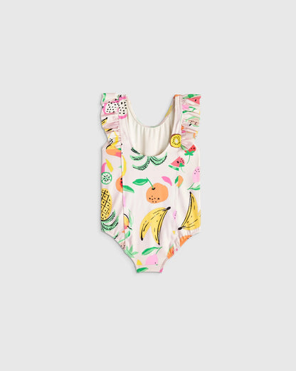 Ruffle One Piece Swimsuit - 2T / Soft Ditsy Floral