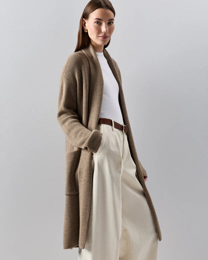 Australian Merino Wool Duster Cardigan - XS / Malted Toffee