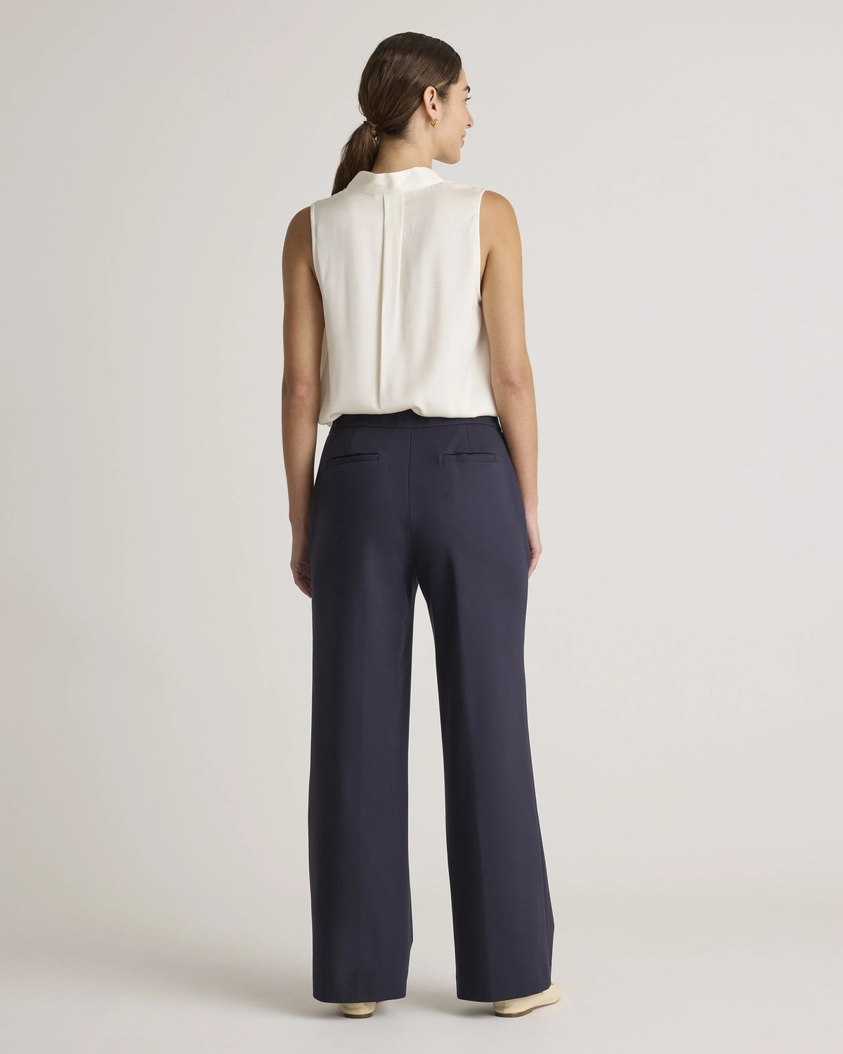 Ultra-Stretch Ponte Trouser - 0 / Navy
