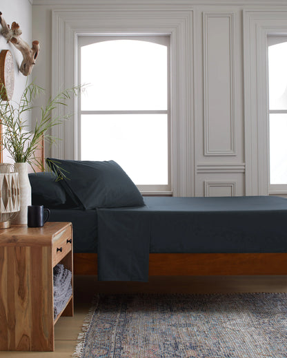 Organic Brushed Cotton Sheet Set - Twin / Toffee