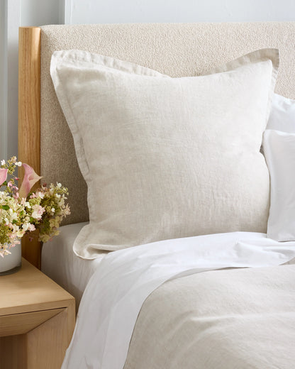 European Linen Chambray Euro Sham - Euro / Natural