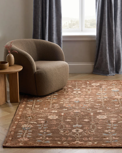 Willow Wool Rug - 5' x 8' / Brown