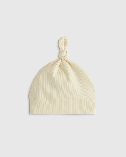 Softest Rib Hat (2-Pack) - 0-6M / Ivory/Grey Stripe