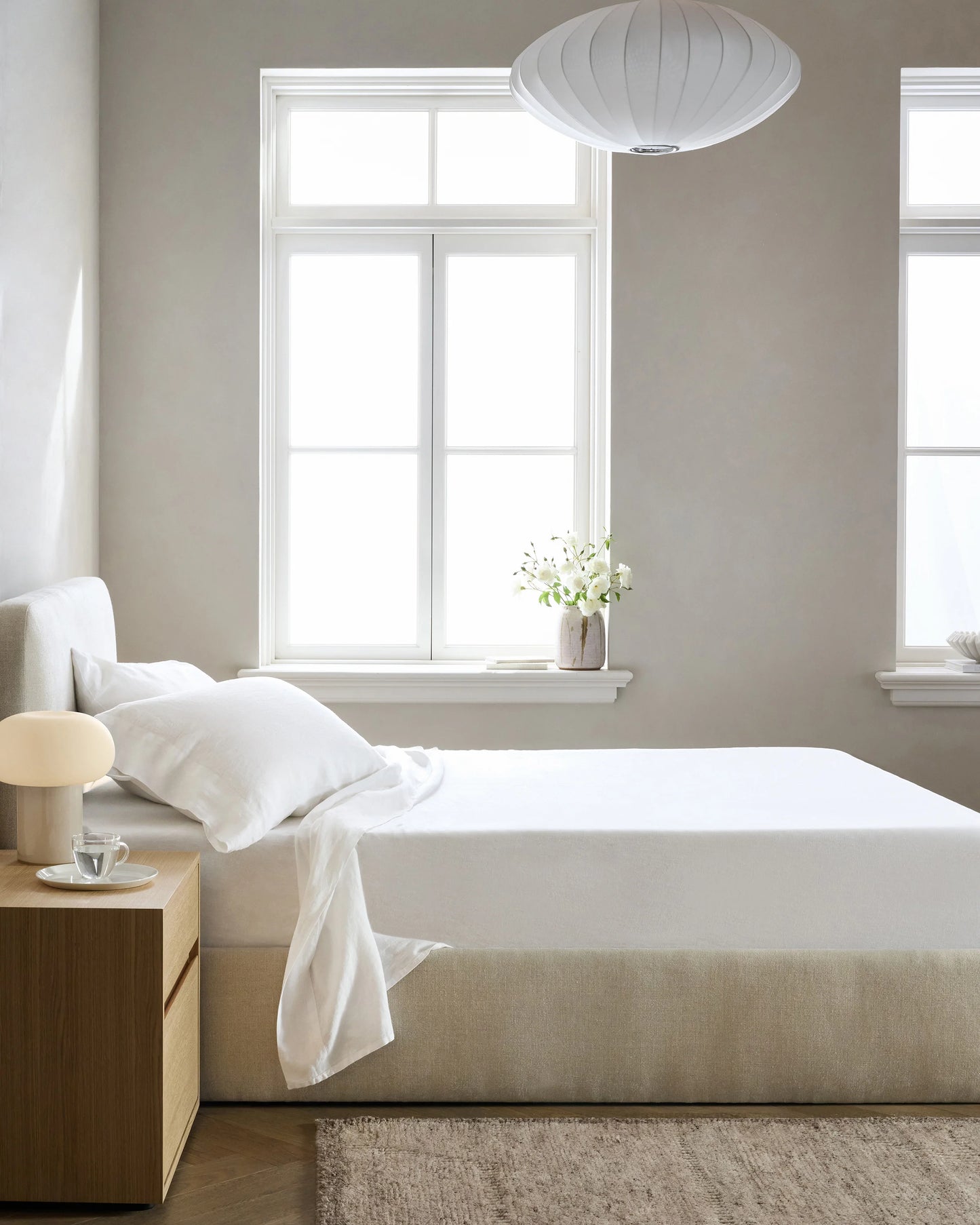 European Linen Sheet Set - Twin / Peach