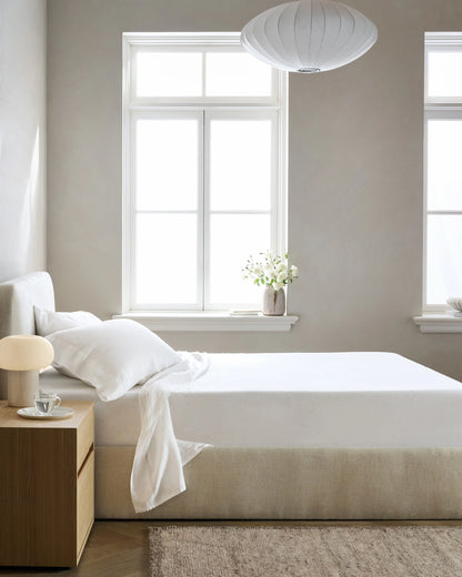 European Linen Sheet Set - Twin / Peach