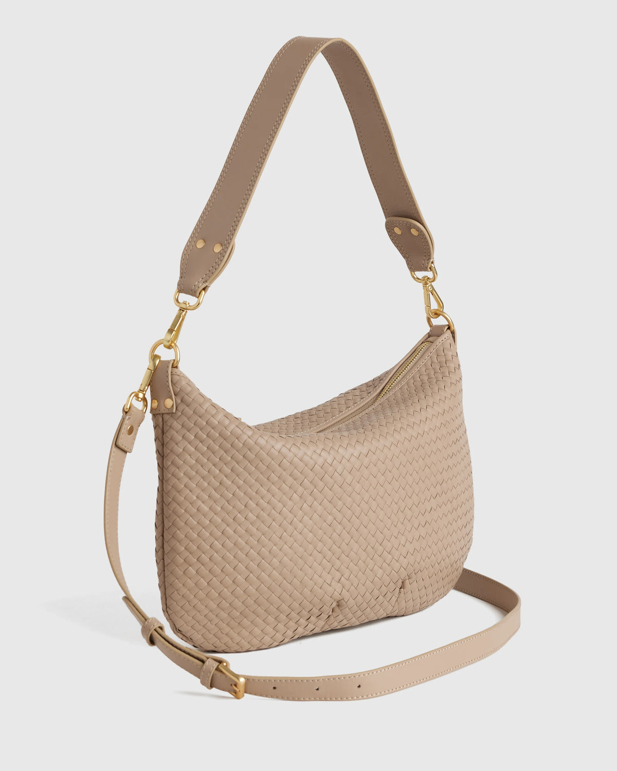 Sloane Handwoven Shoulder Bag - One Size / Cognac
