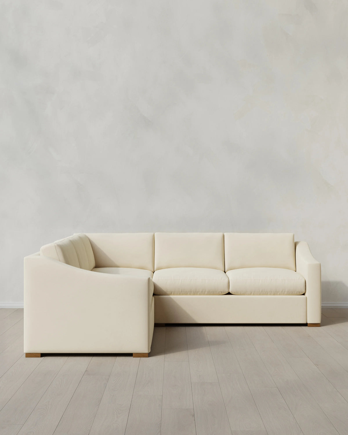 Hollis Slope Arm L Sectional in Performance Velvet - 110x110 / Gunmetal