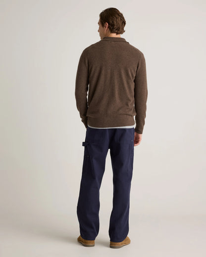 Mongolian Cashmere Button Down Sweater - S / Brown