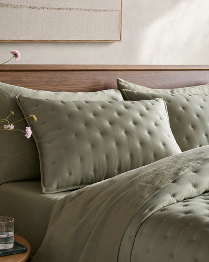 Bamboo Dream Quilt - Twin / Sage