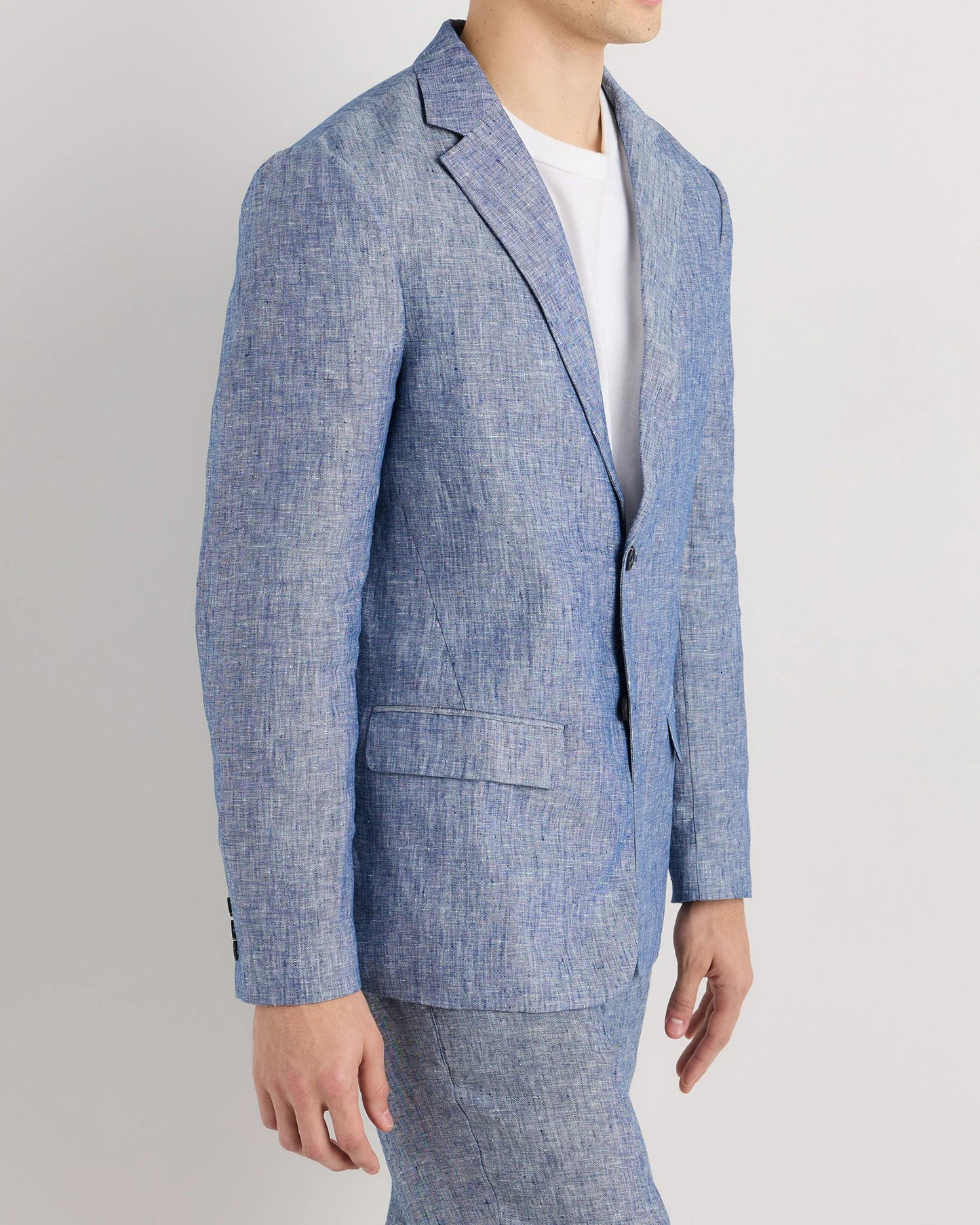 100% European Linen Blazer - XS / French Blue